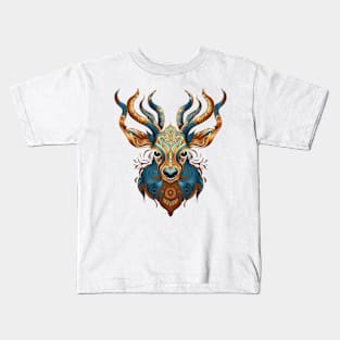 Stag Multicoloured Design Kids T-Shirt